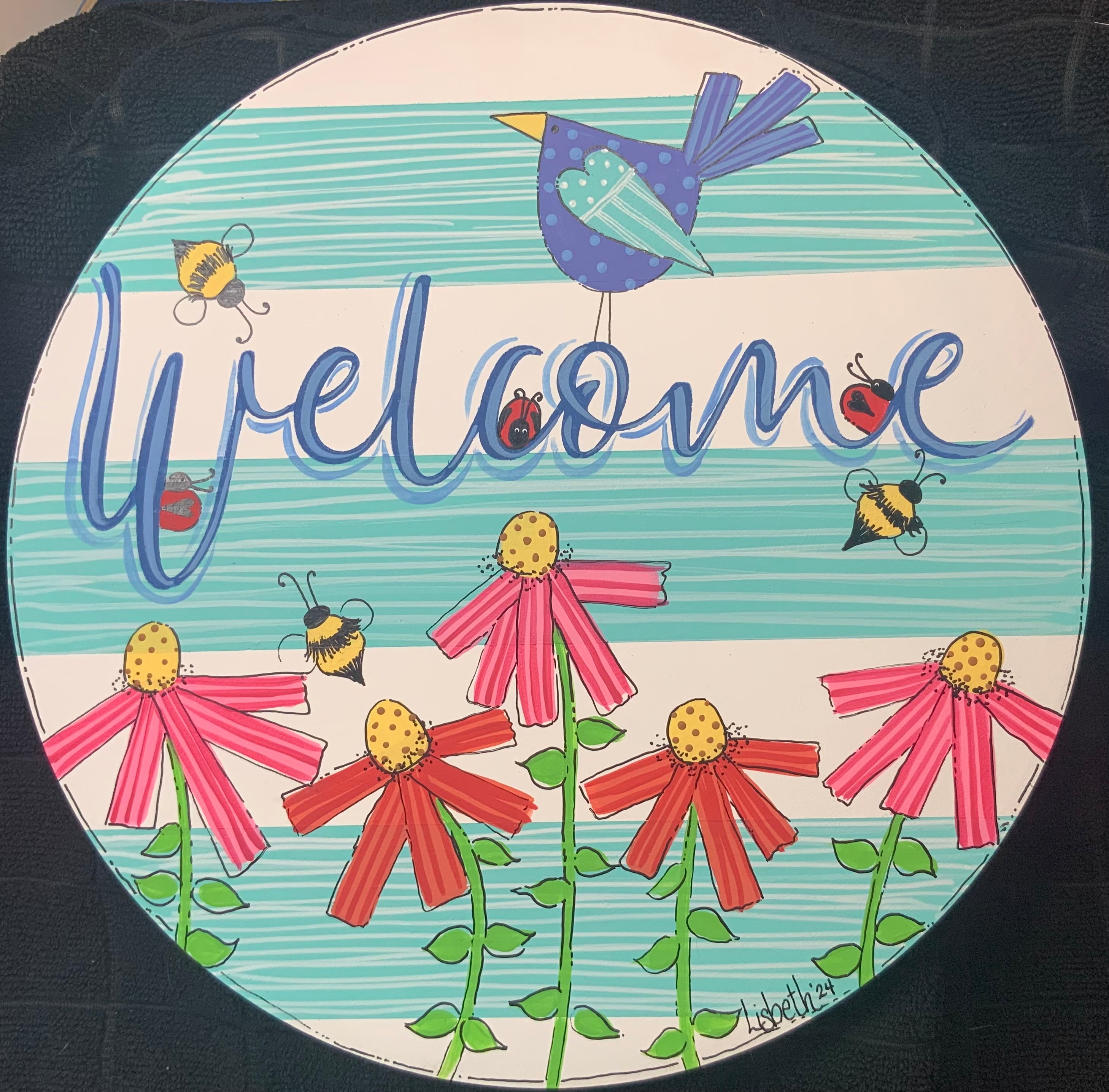 Spring Garden Party Welcom Sign