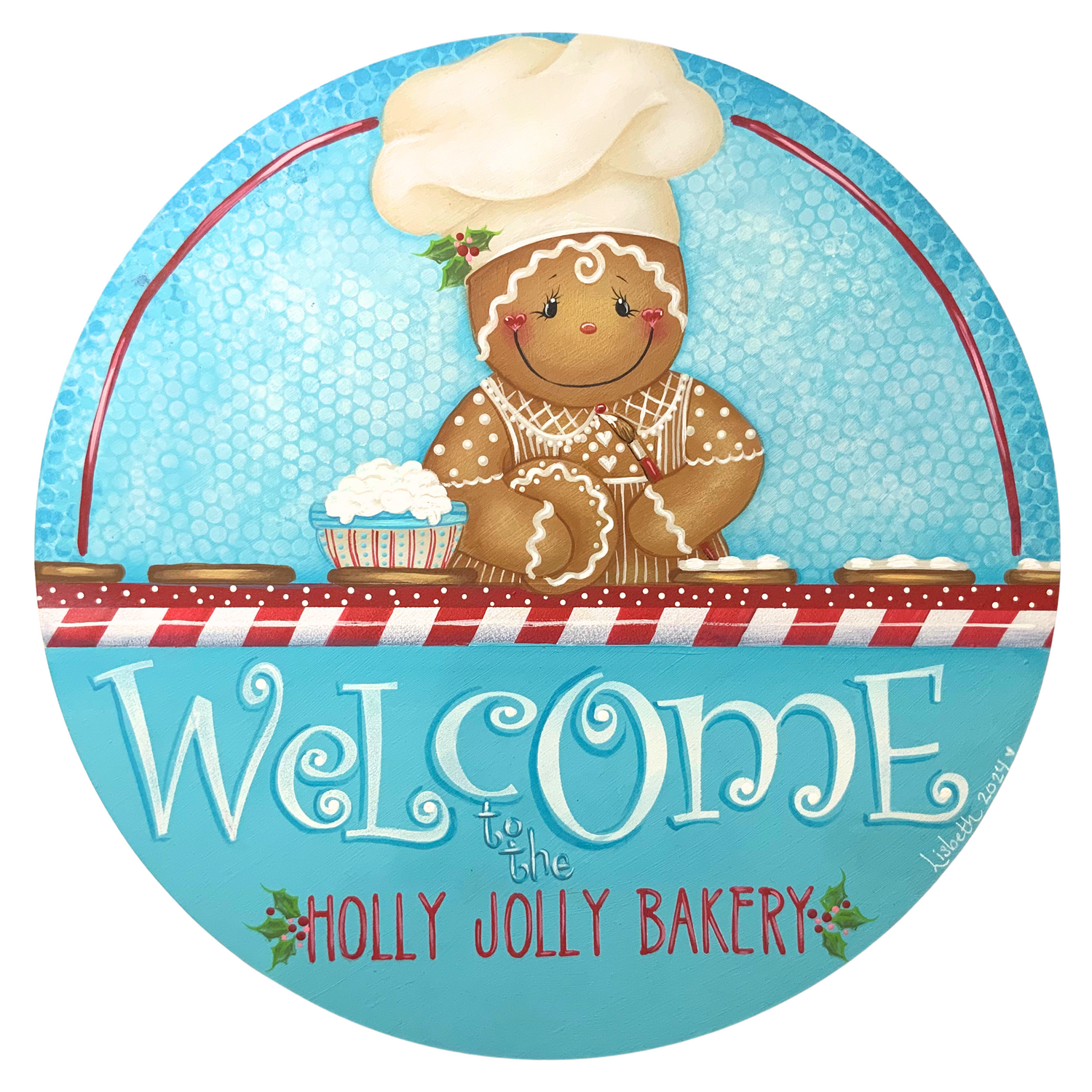 ePacket Gingerbread Baker Welcome Sign