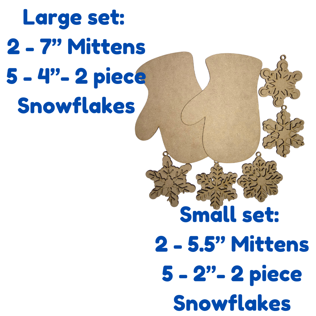 Mittens and Snowflake Sets