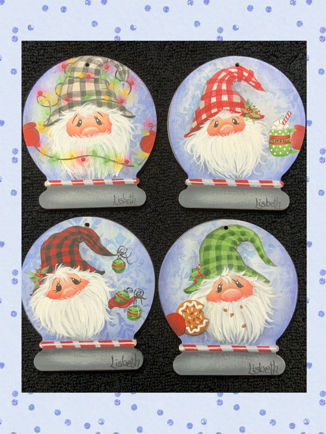 Snow Globe Gnome Ornaments