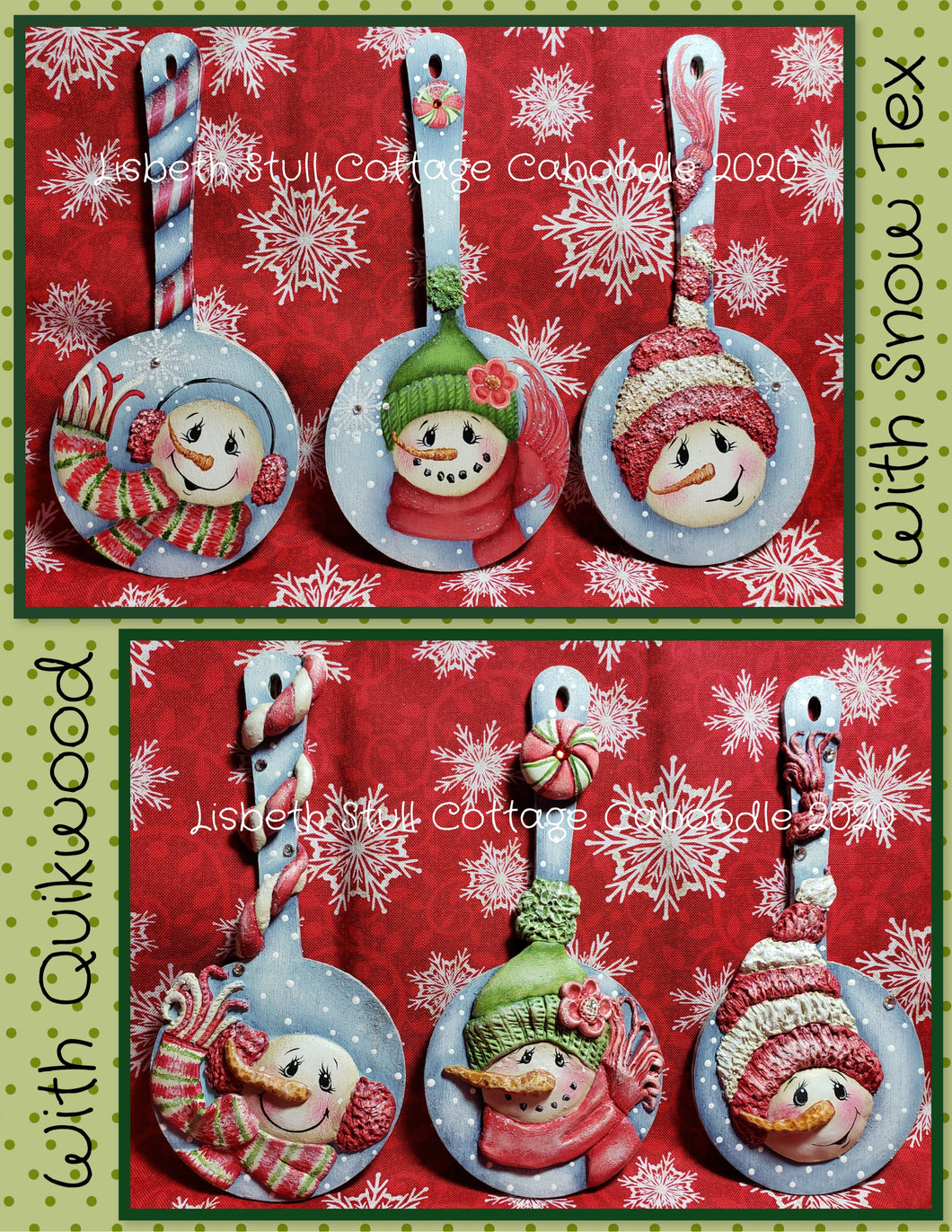 Surfaces Small Paddle Ornaments