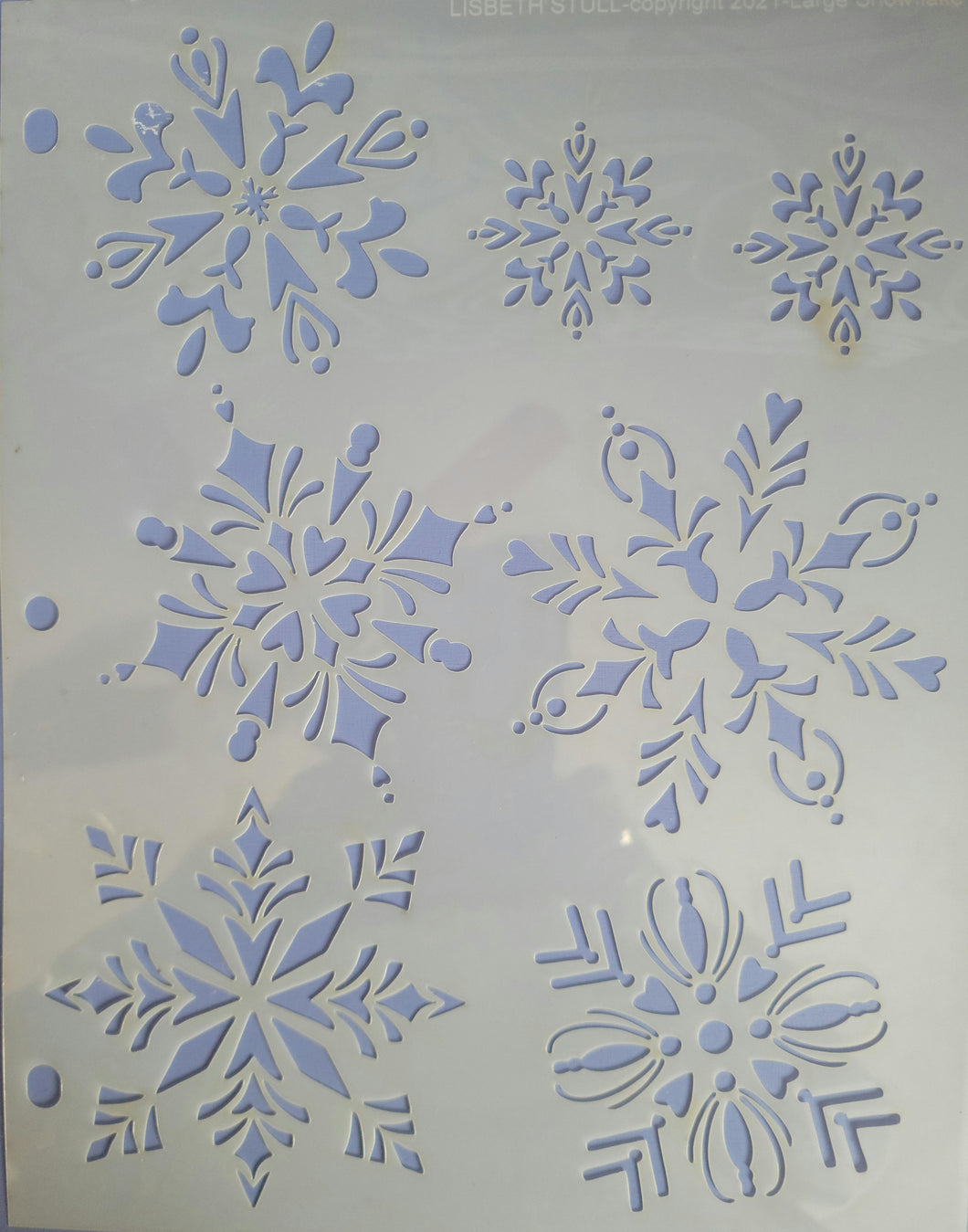 All Large Snowflake Stencil